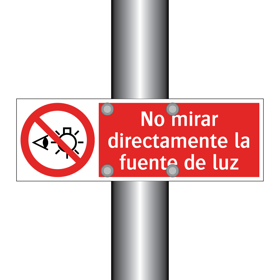 No mirar directamente la fuente de luz