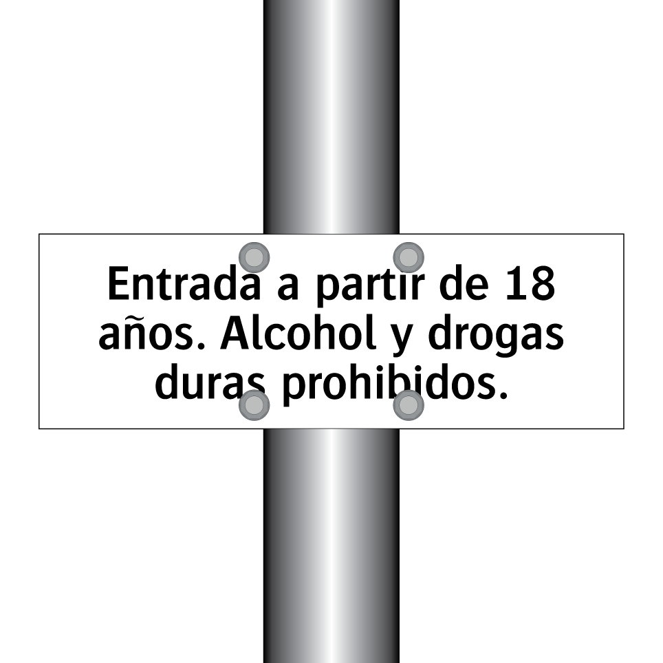 Entrada a partir de 18 años. Alcohol y drogas duras prohibidos.