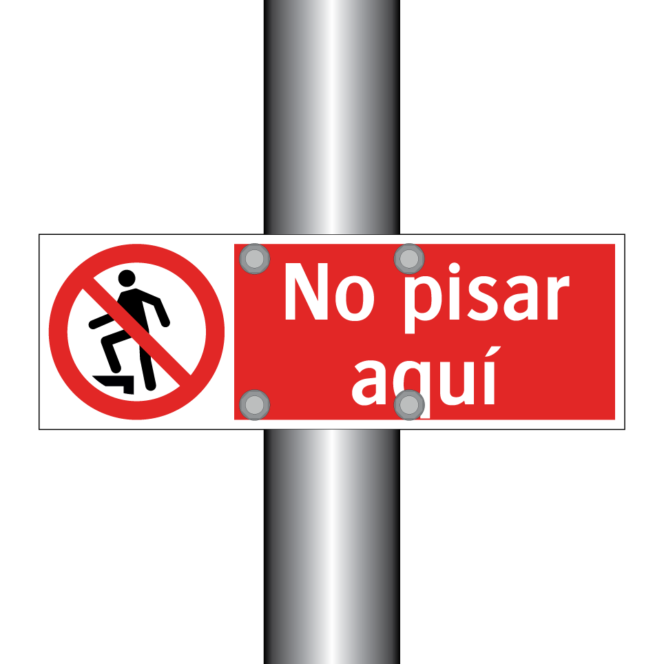 No pisar aquí