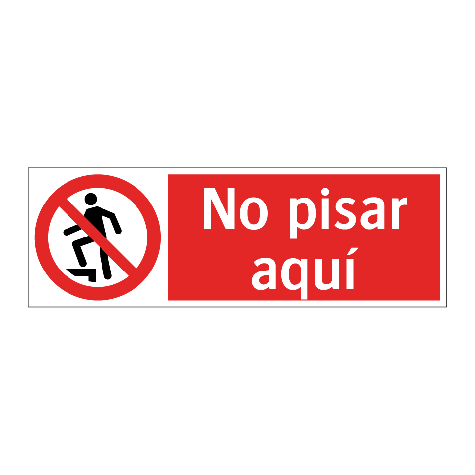 No pisar aquí