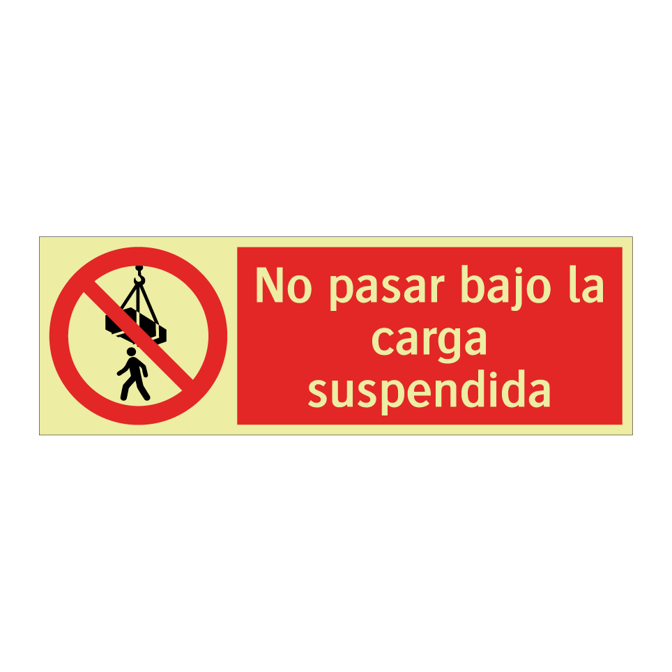 No pasar bajo la carga suspendida