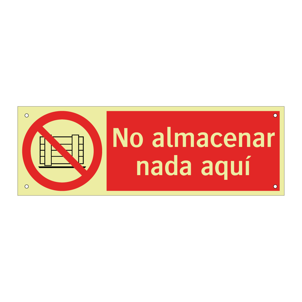 No almacenar nada aquí