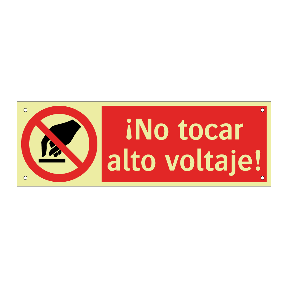 ¡No tocar alto voltaje!