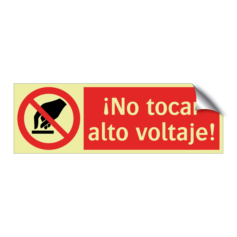 ¡No tocar alto voltaje!