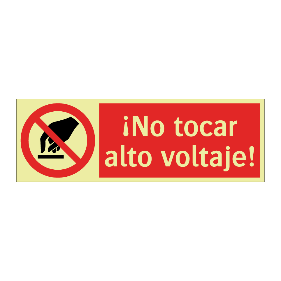 ¡No tocar alto voltaje!