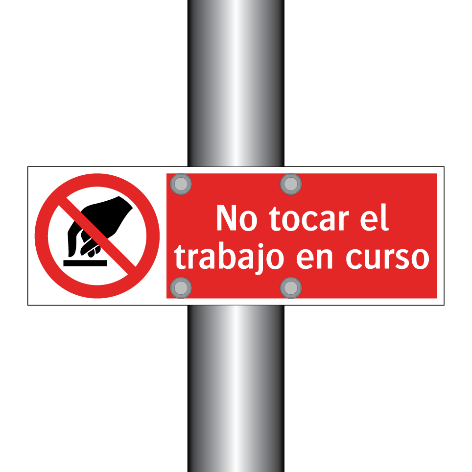No tocar el trabajo en curso