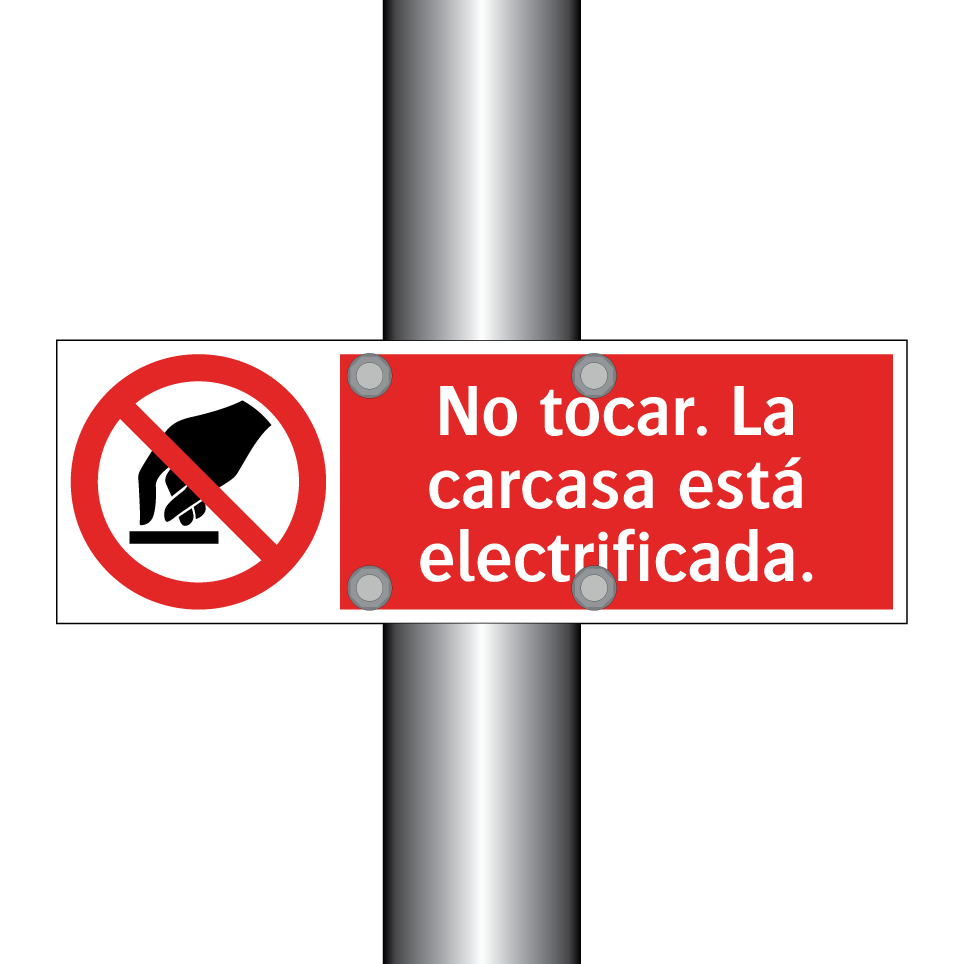 No tocar. La carcasa está electrificada.