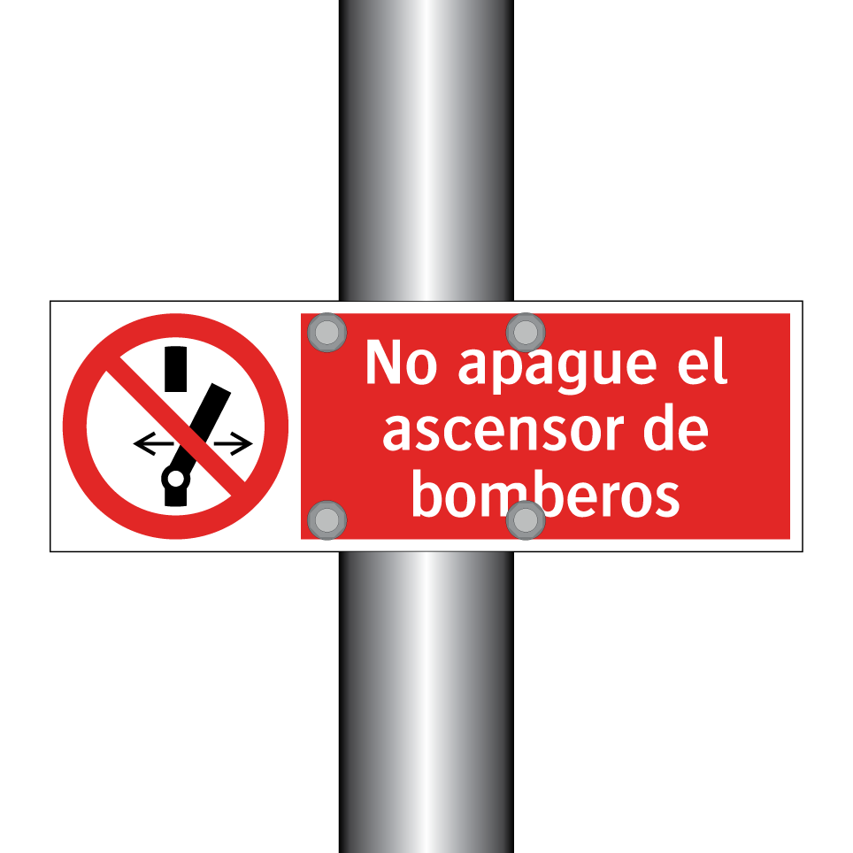 No apague el ascensor de bomberos