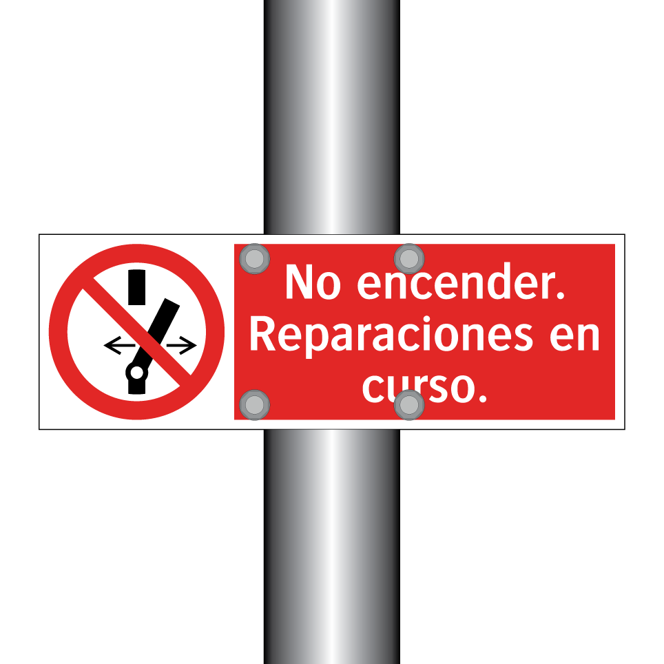 No encender. Reparaciones en curso.