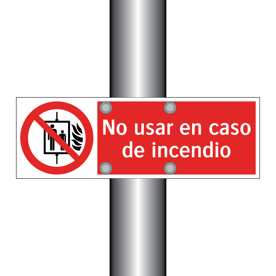 No usar en caso de incendio