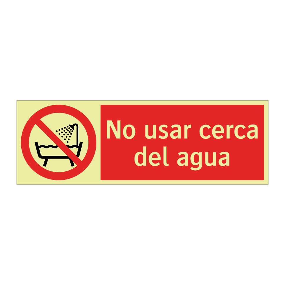 No usar cerca del agua