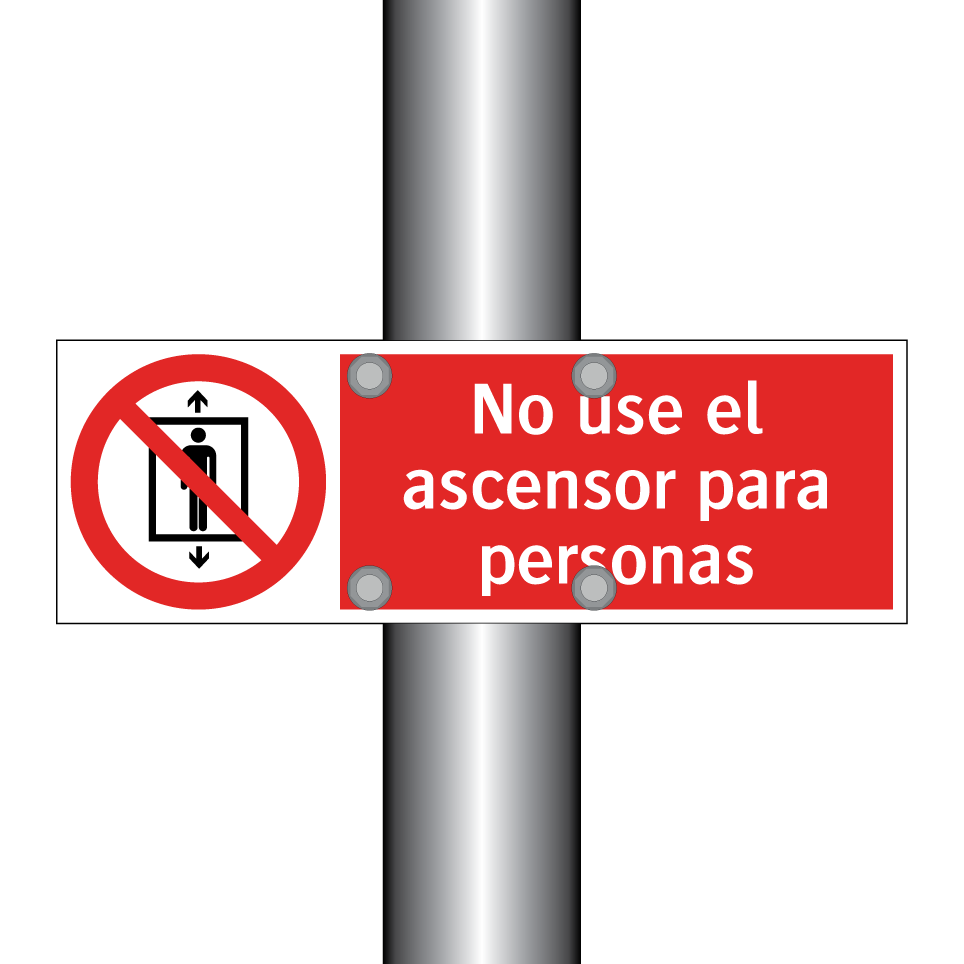 No use el ascensor para personas