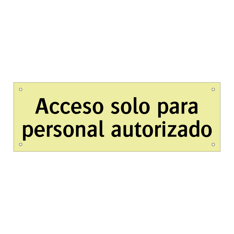 Acceso solo para personal autorizado