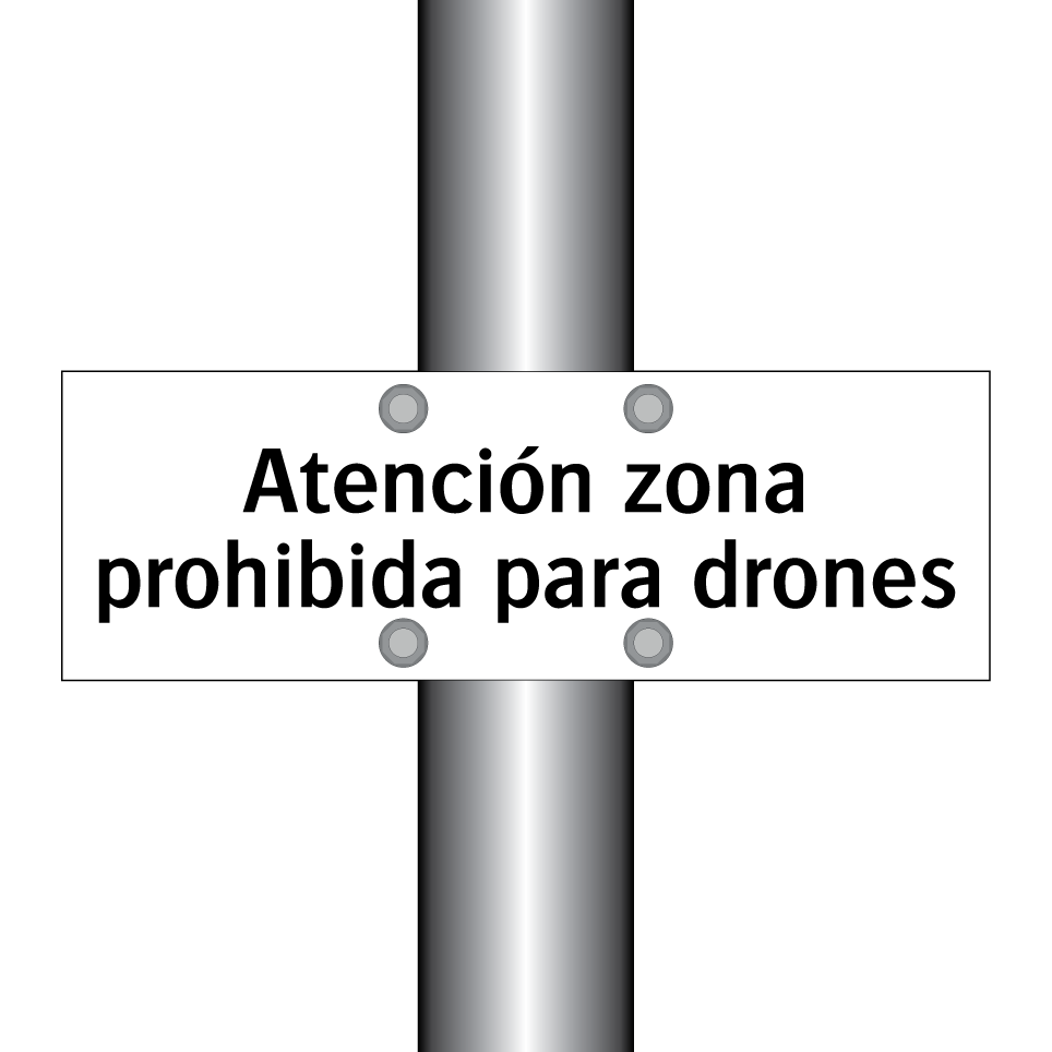 Atención zona prohibida para drones