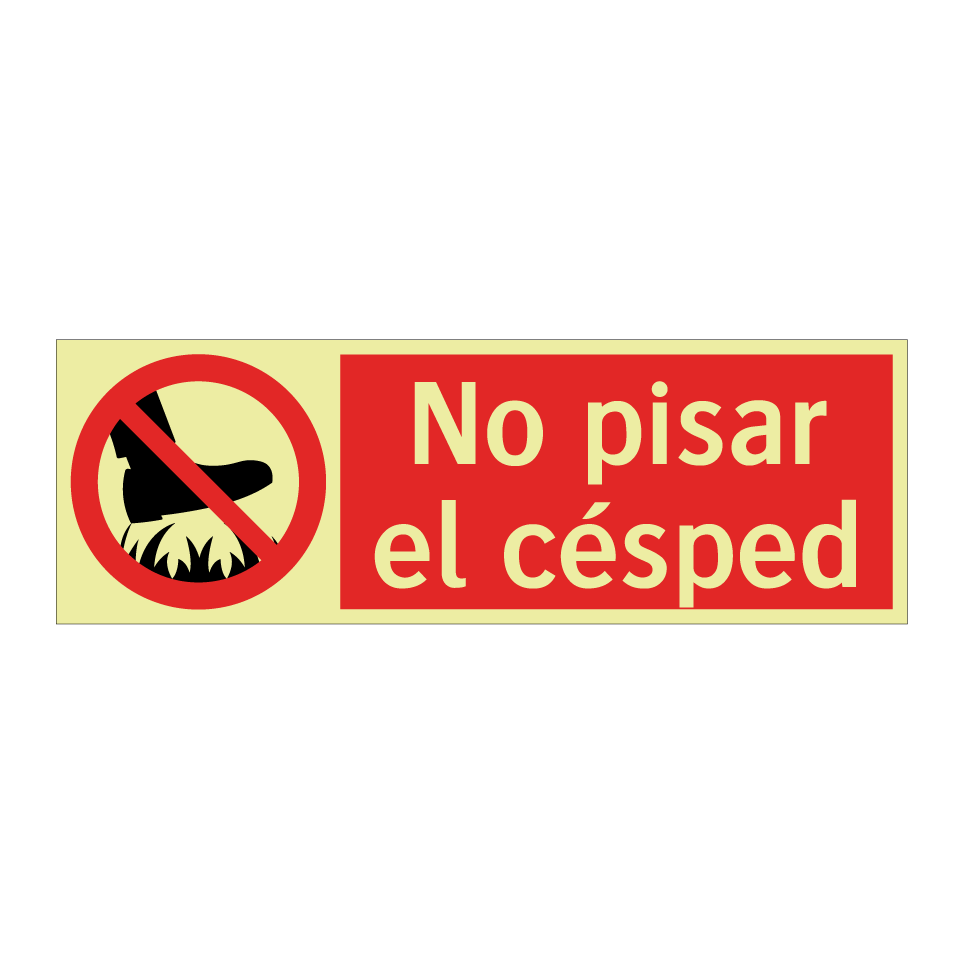 No pisar el césped