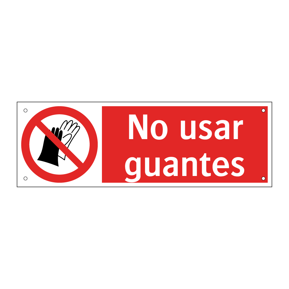 No usar guantes