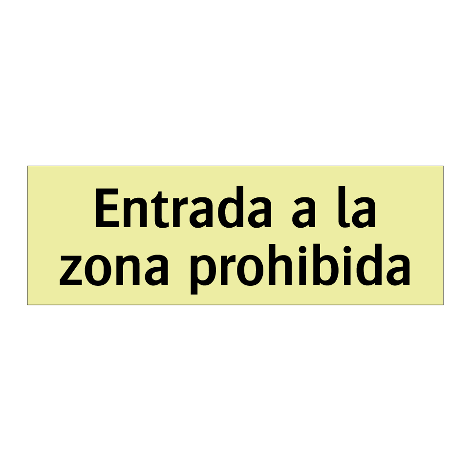 Entrada a la zona prohibida