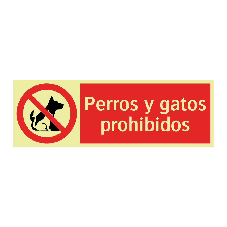Perros y gatos prohibidos