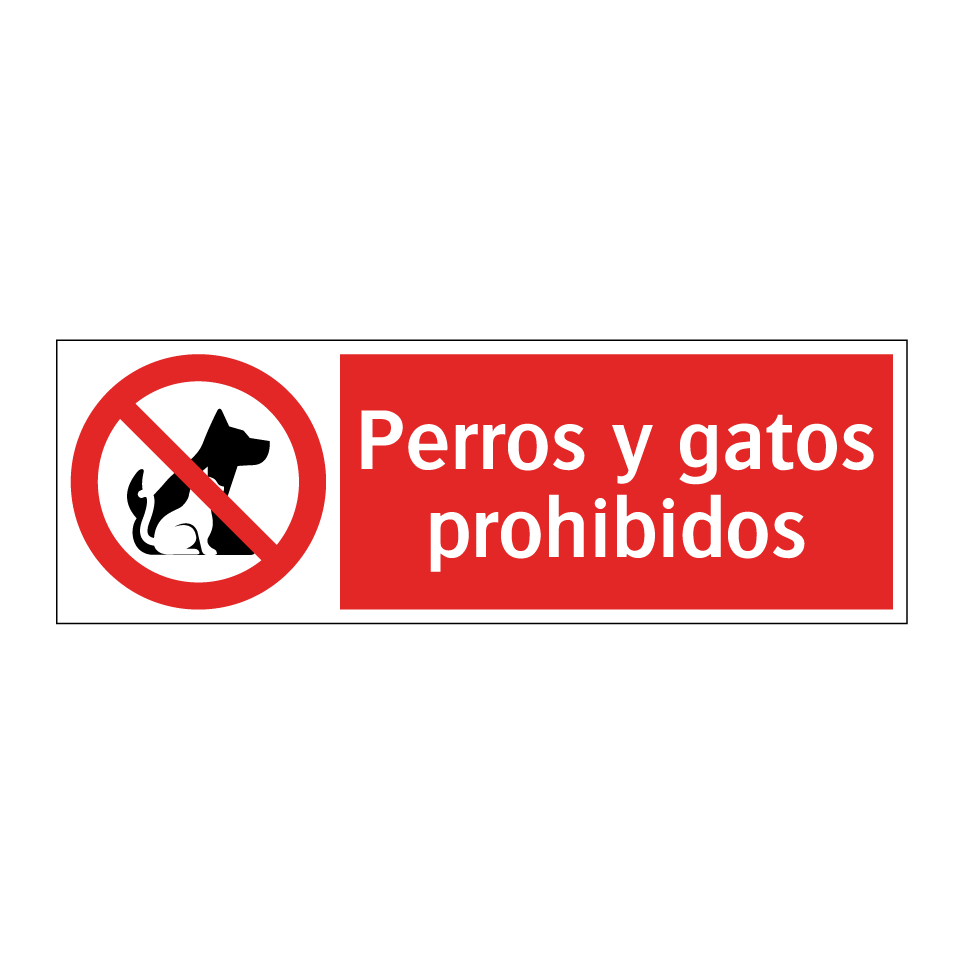 Perros y gatos prohibidos