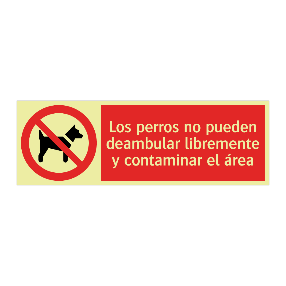 Los perros no pueden deambular libremente y contaminar el área