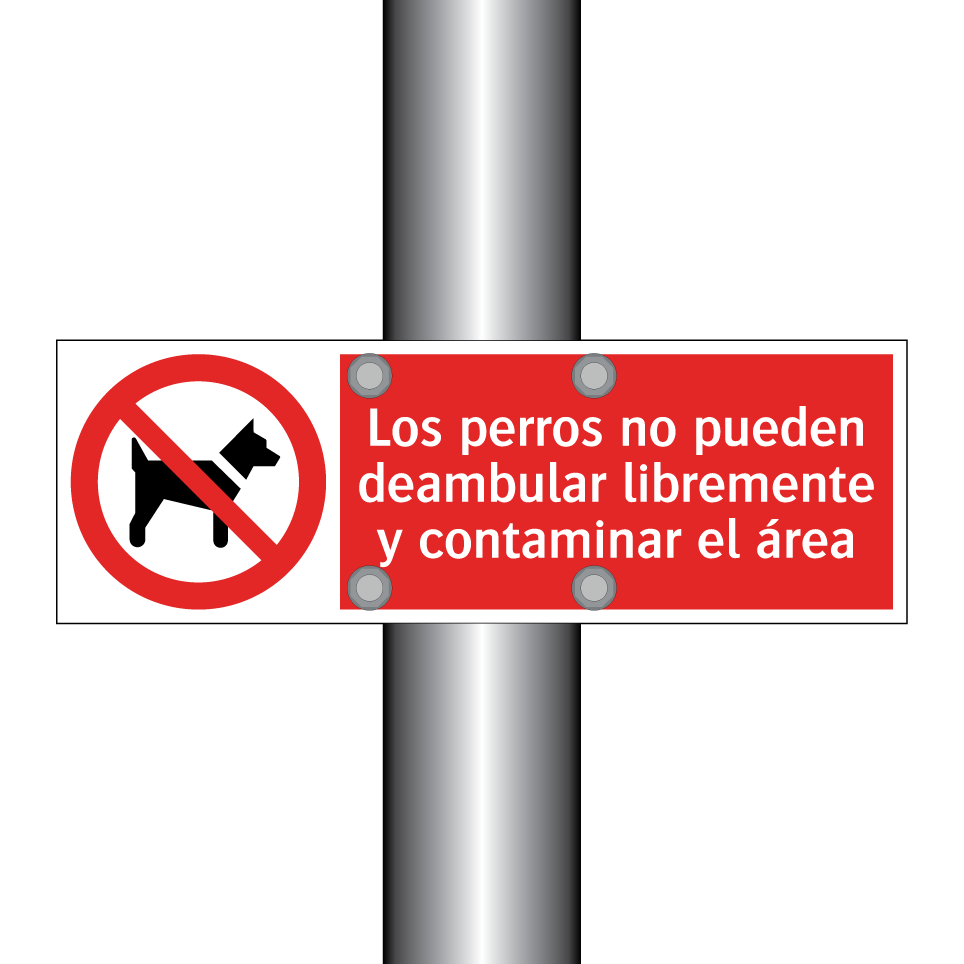 Los perros no pueden deambular libremente y contaminar el área