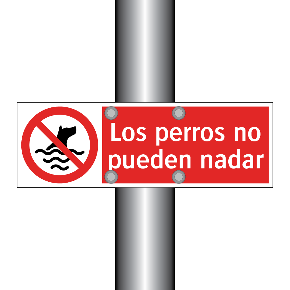 Los perros no pueden nadar