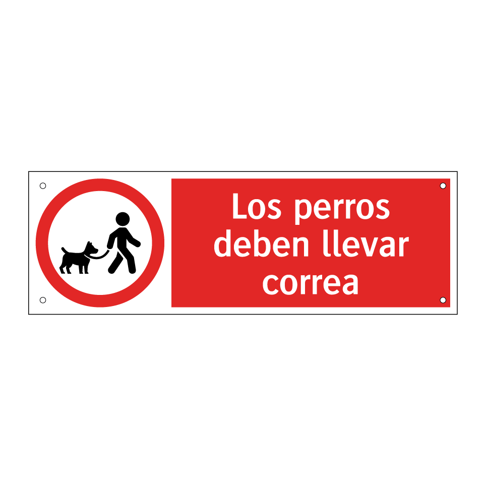 Los perros deben llevar correa