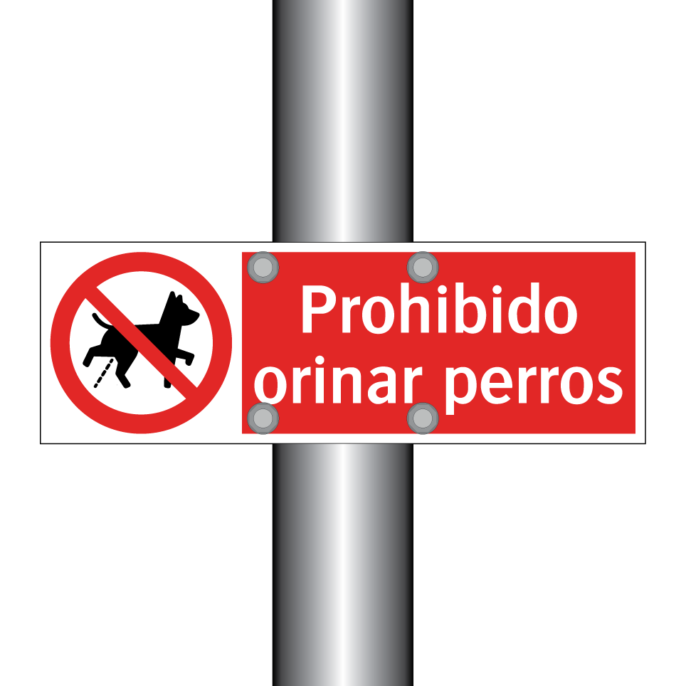 Prohibido orinar perros