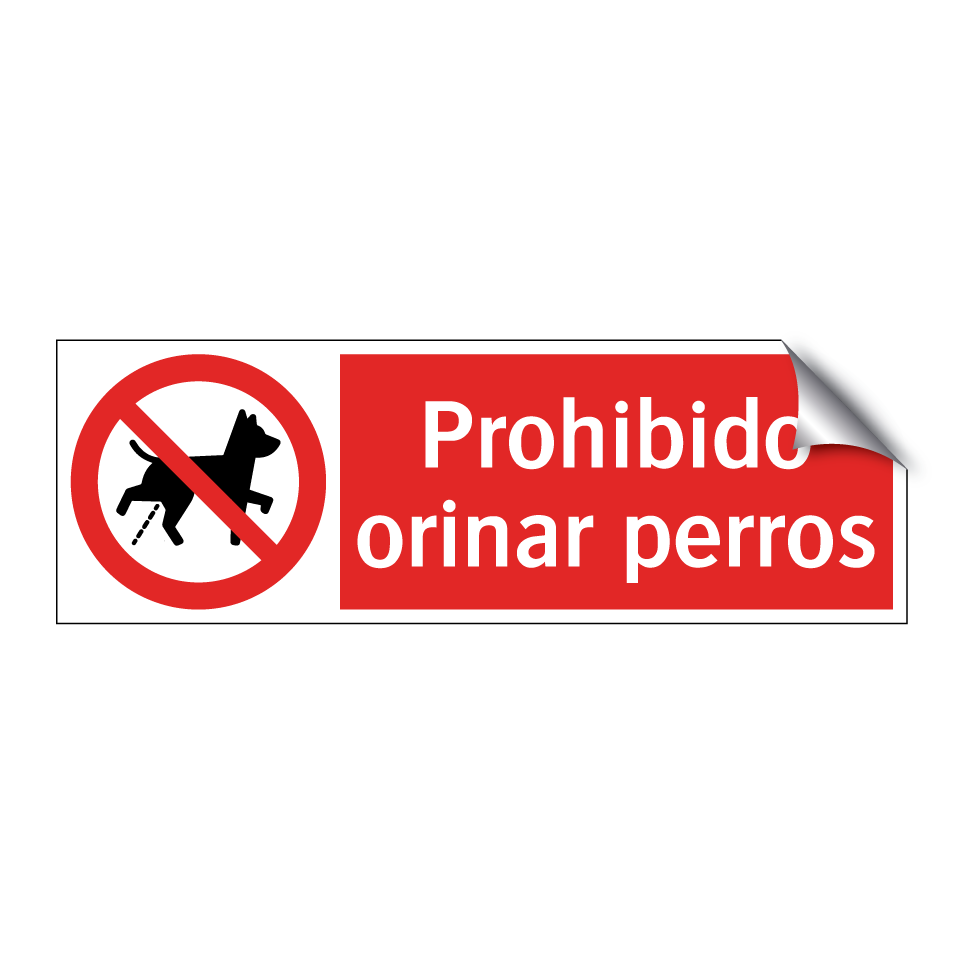 Prohibido orinar perros