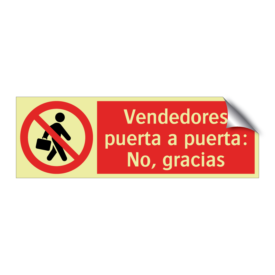 Vendedores puerta a puerta: No, gracias