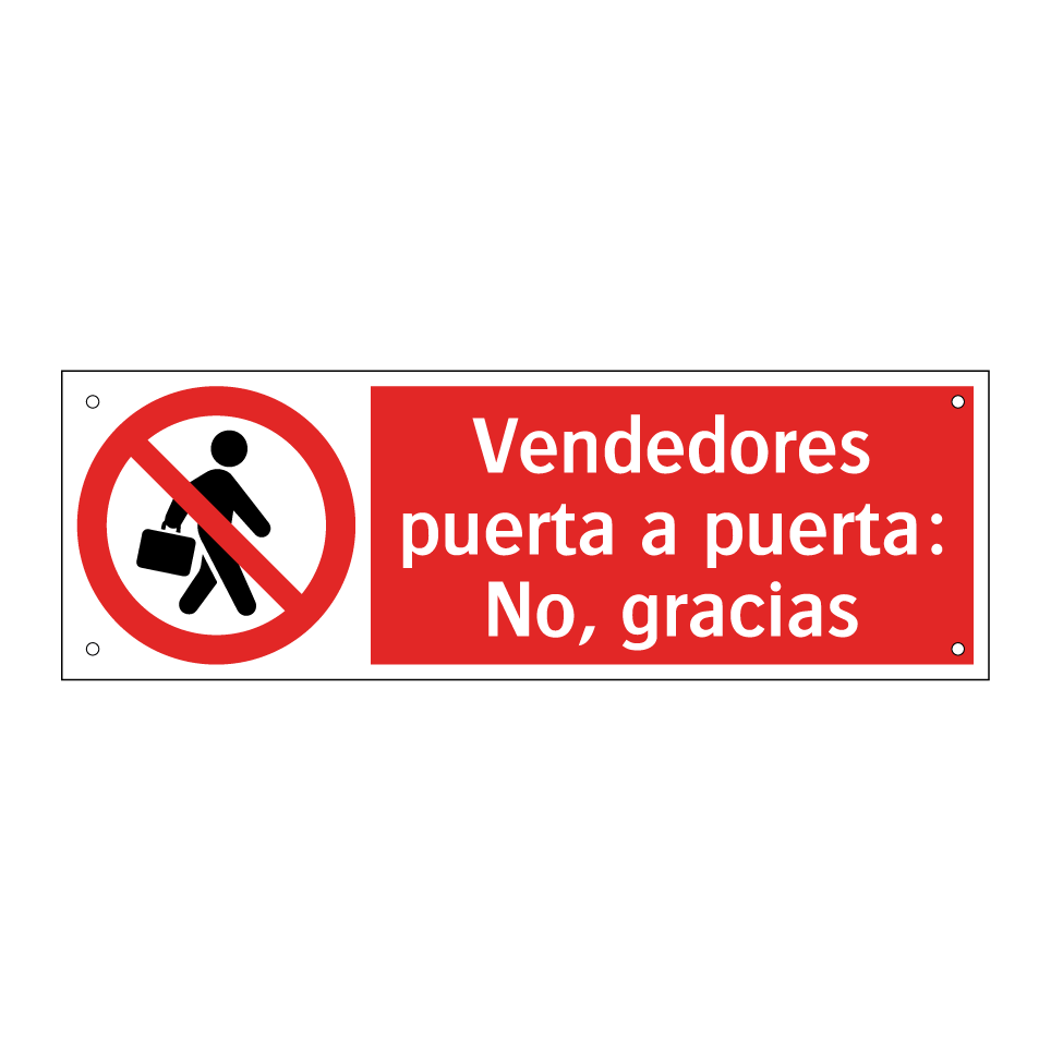 Vendedores puerta a puerta: No, gracias