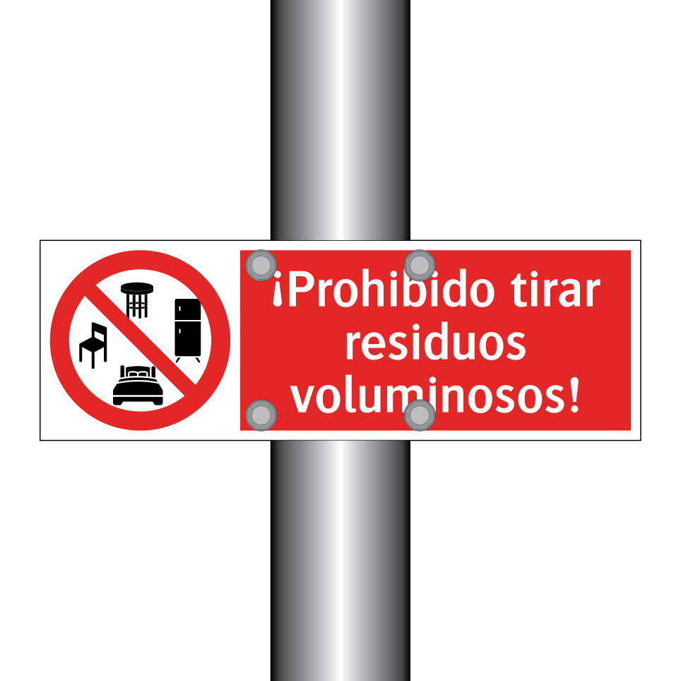 ¡Prohibido tirar residuos voluminosos!