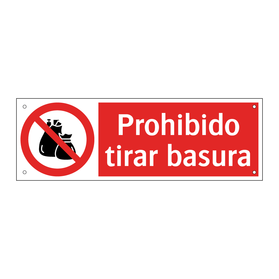 Prohibido tirar basura