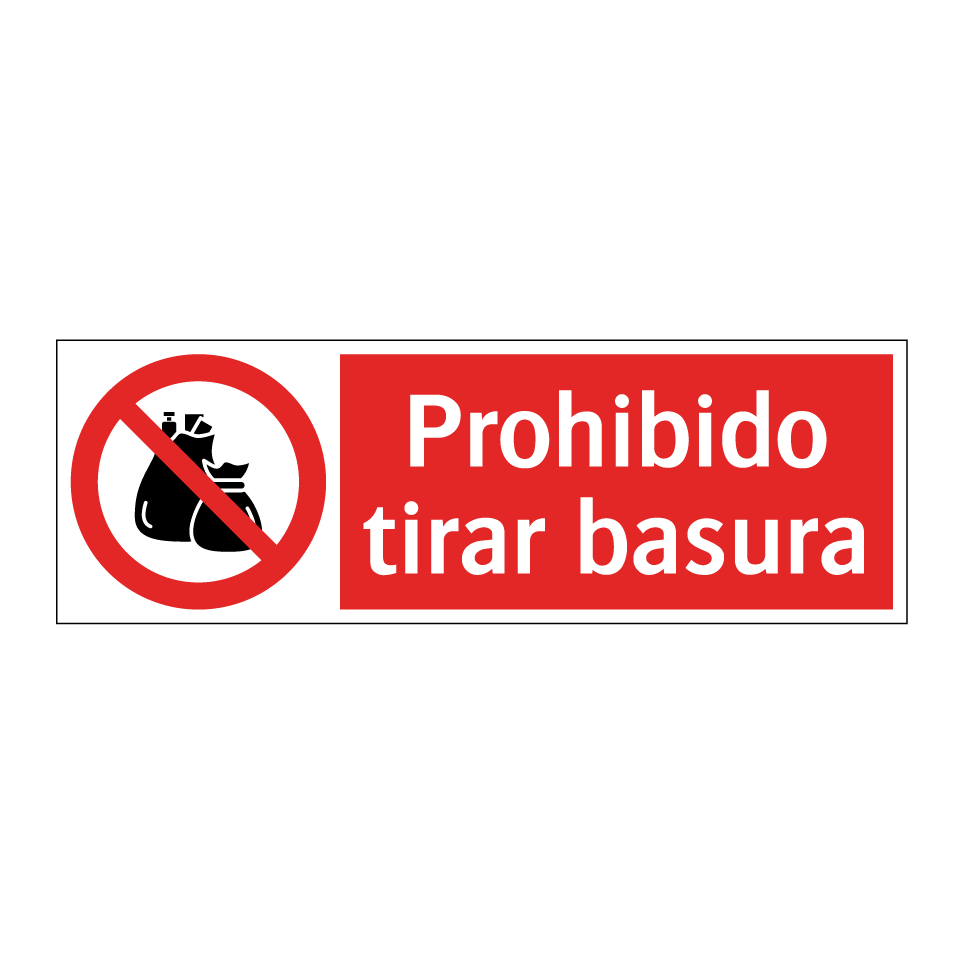 Prohibido tirar basura