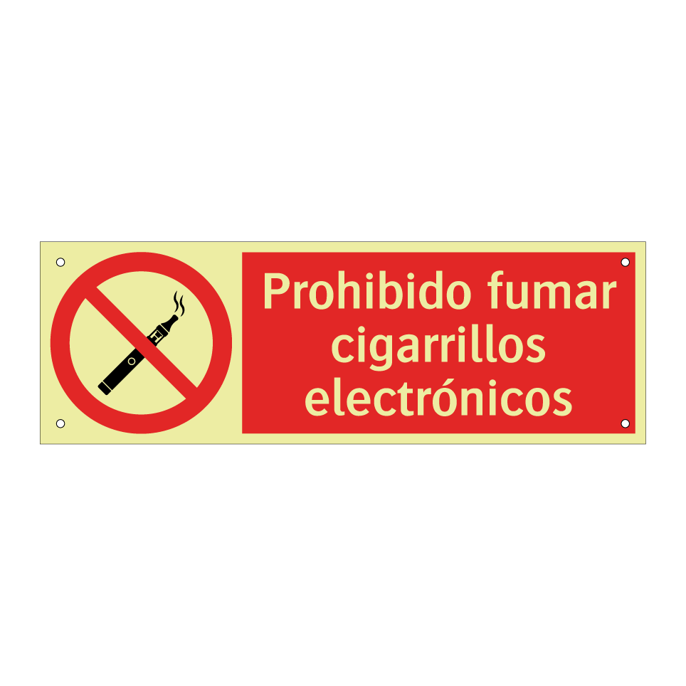 Prohibido fumar cigarrillos electrónicos