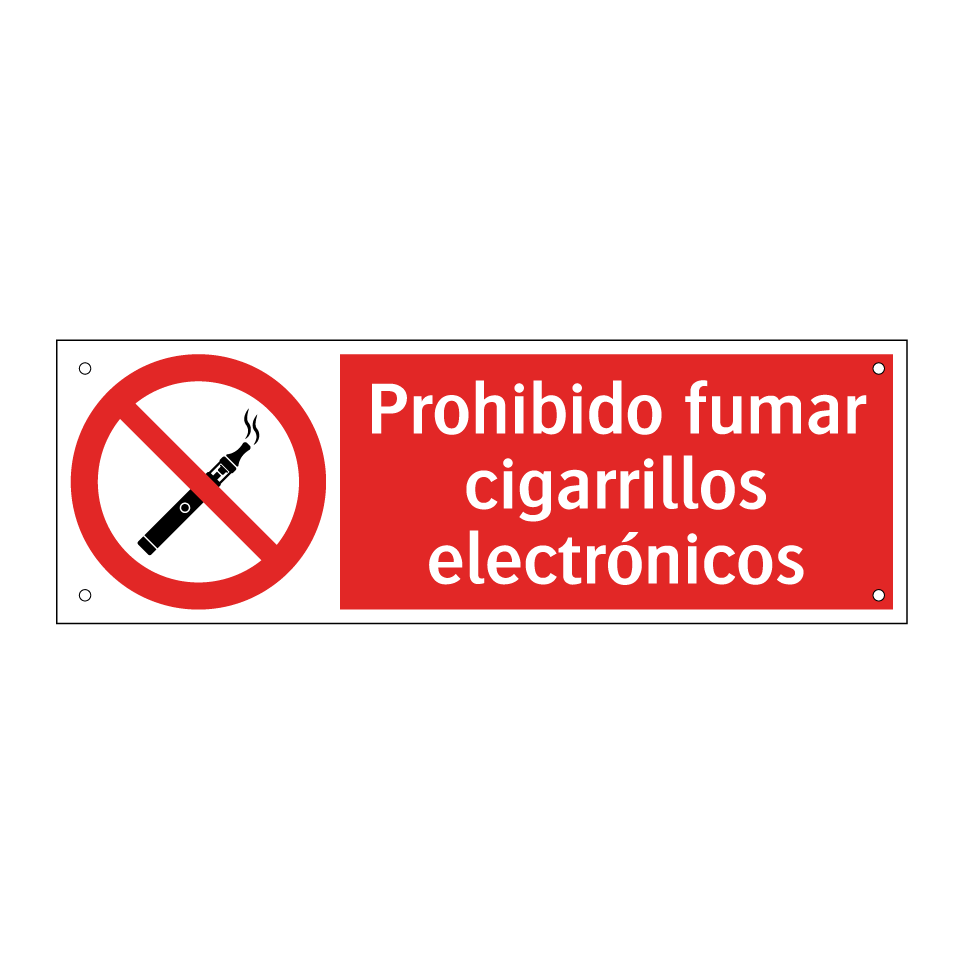 Prohibido fumar cigarrillos electrónicos