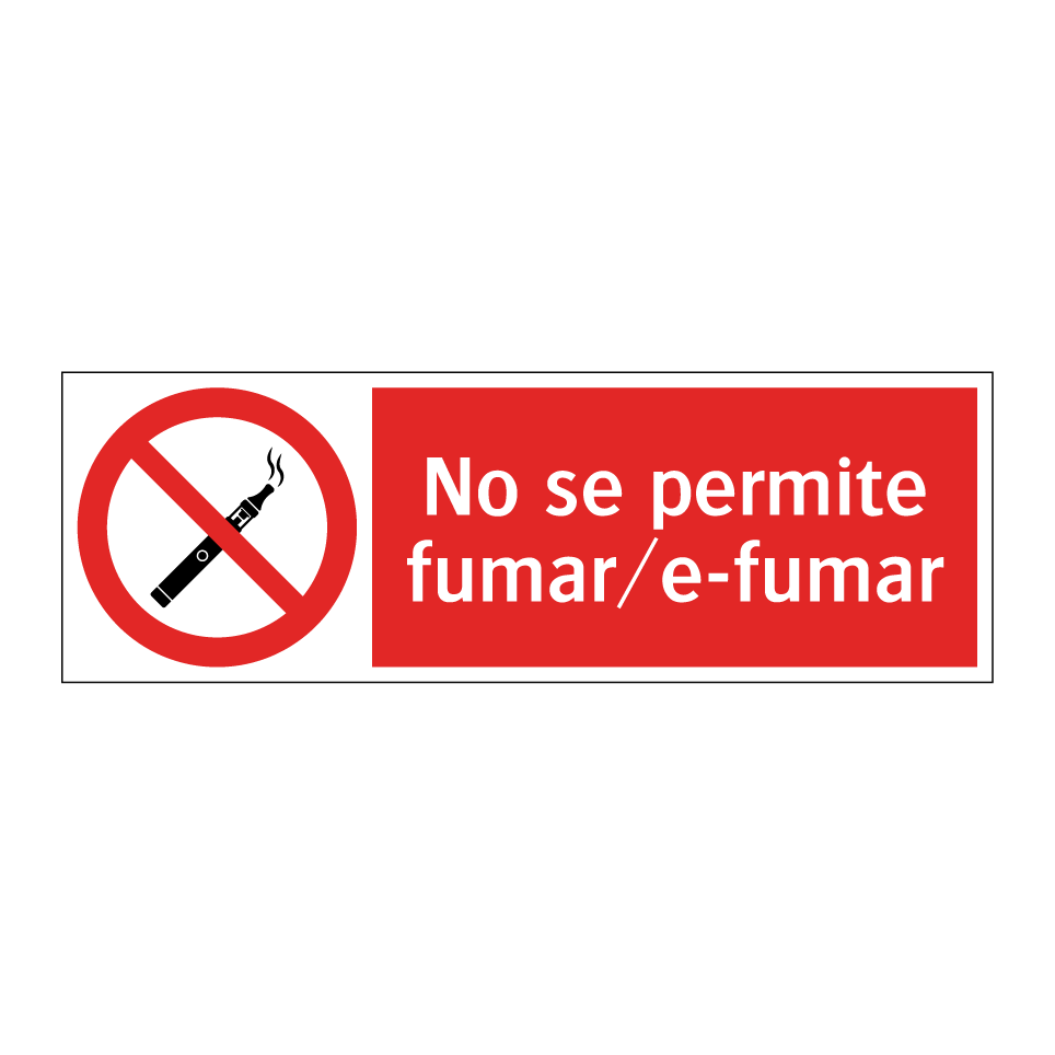 No se permite fumar/e-fumar