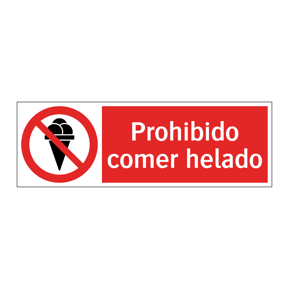 Prohibido comer helado