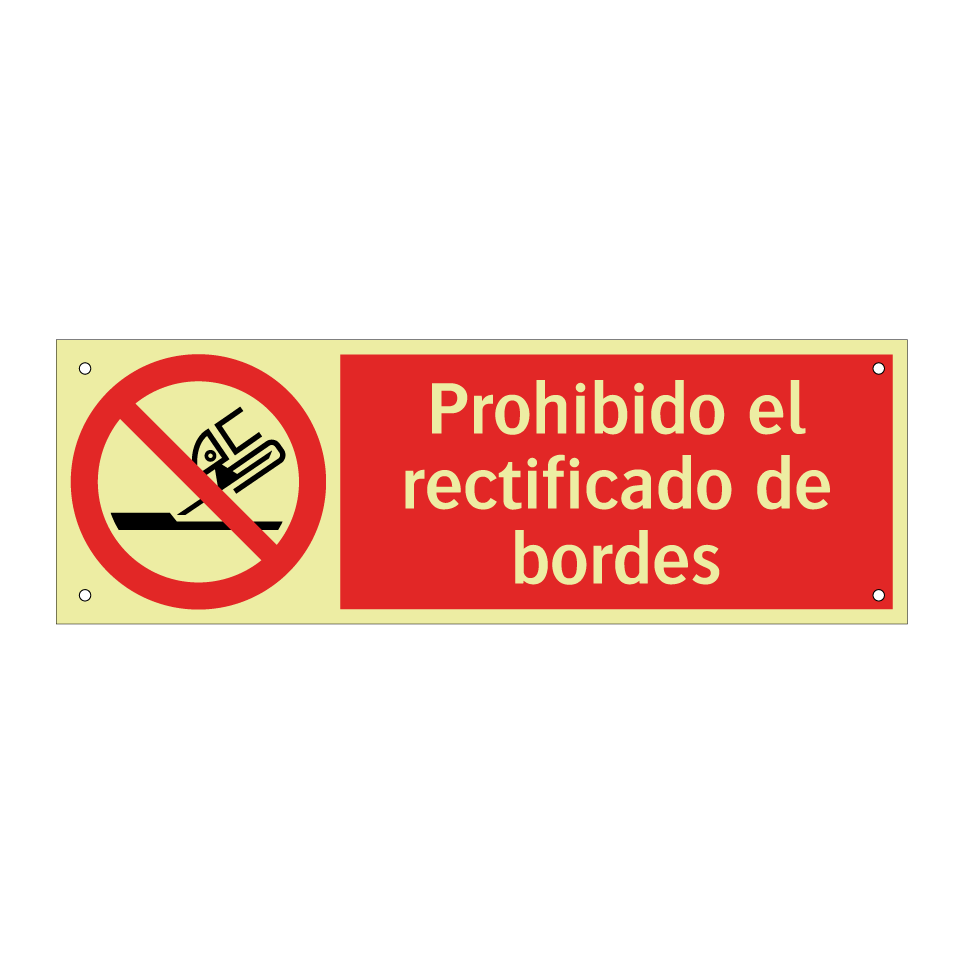 Prohibido el rectificado de bordes
