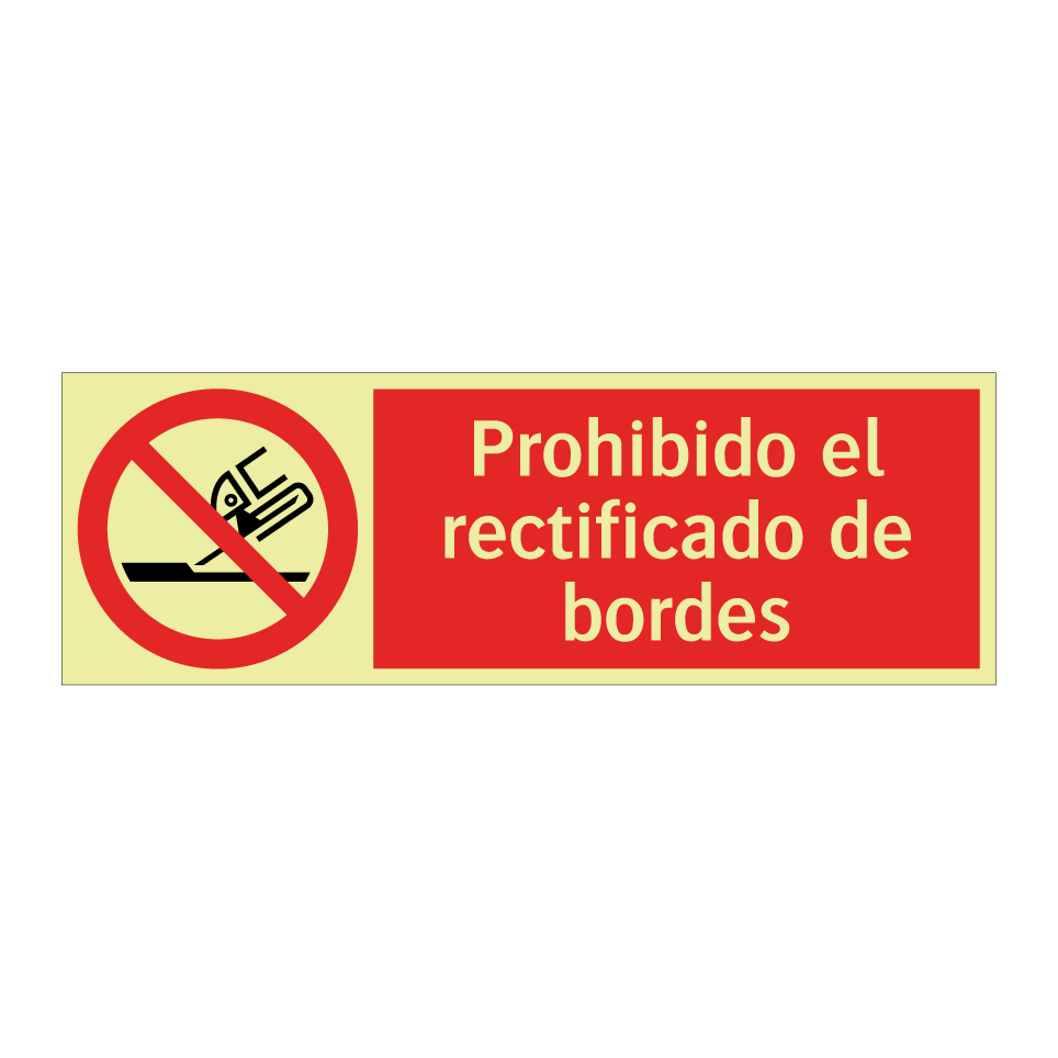 Prohibido el rectificado de bordes