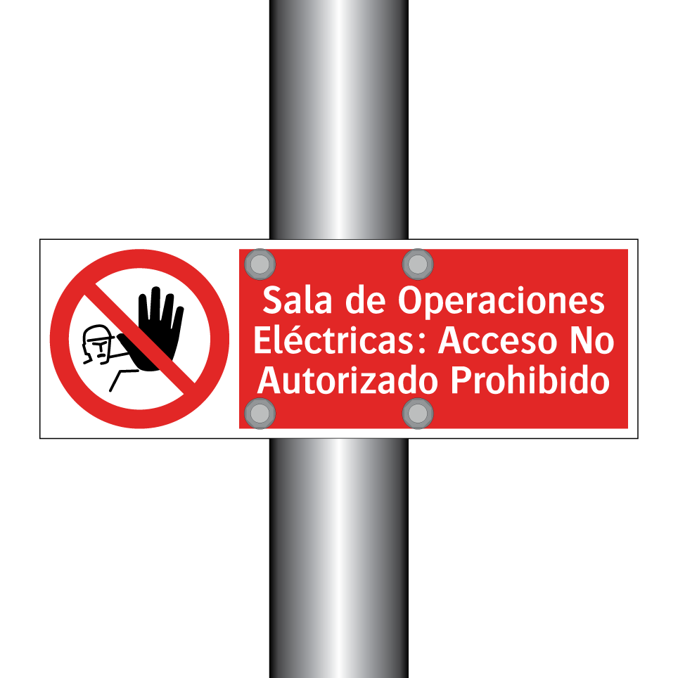 Sala de Operaciones Eléctricas: Acceso No Autorizado Prohibido
