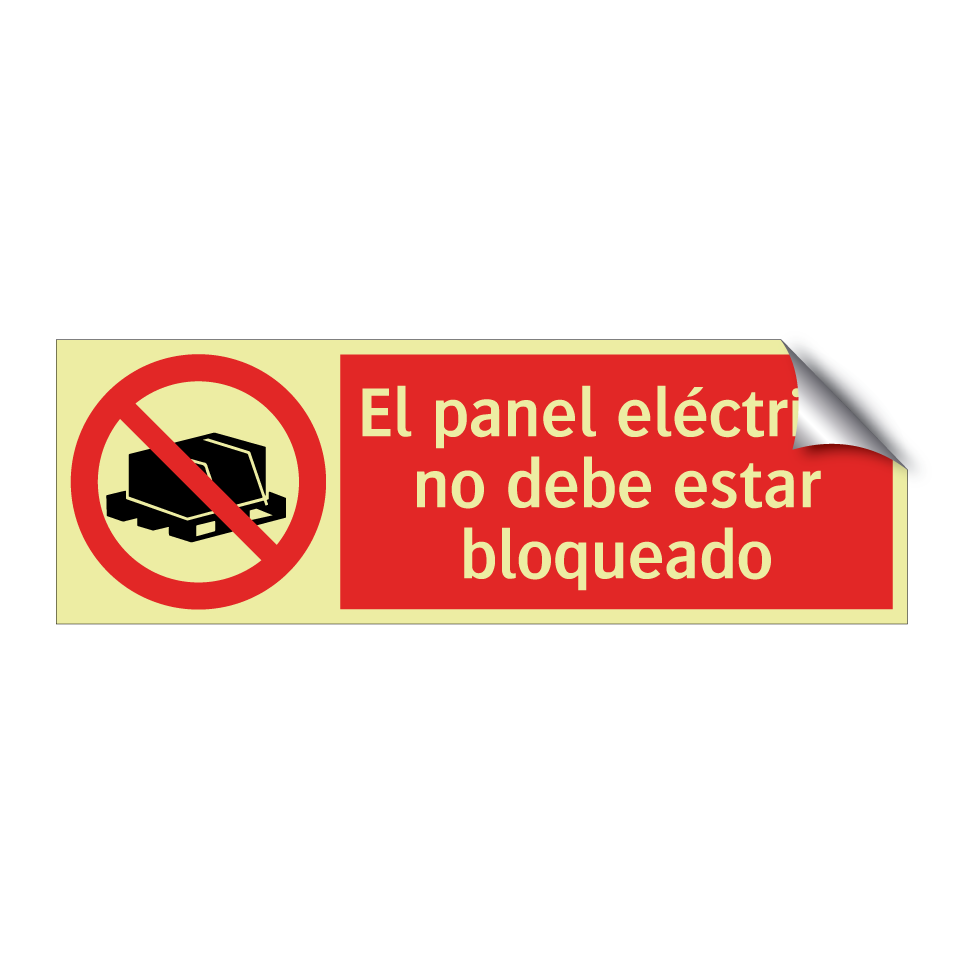 El panel eléctrico no debe estar bloqueado