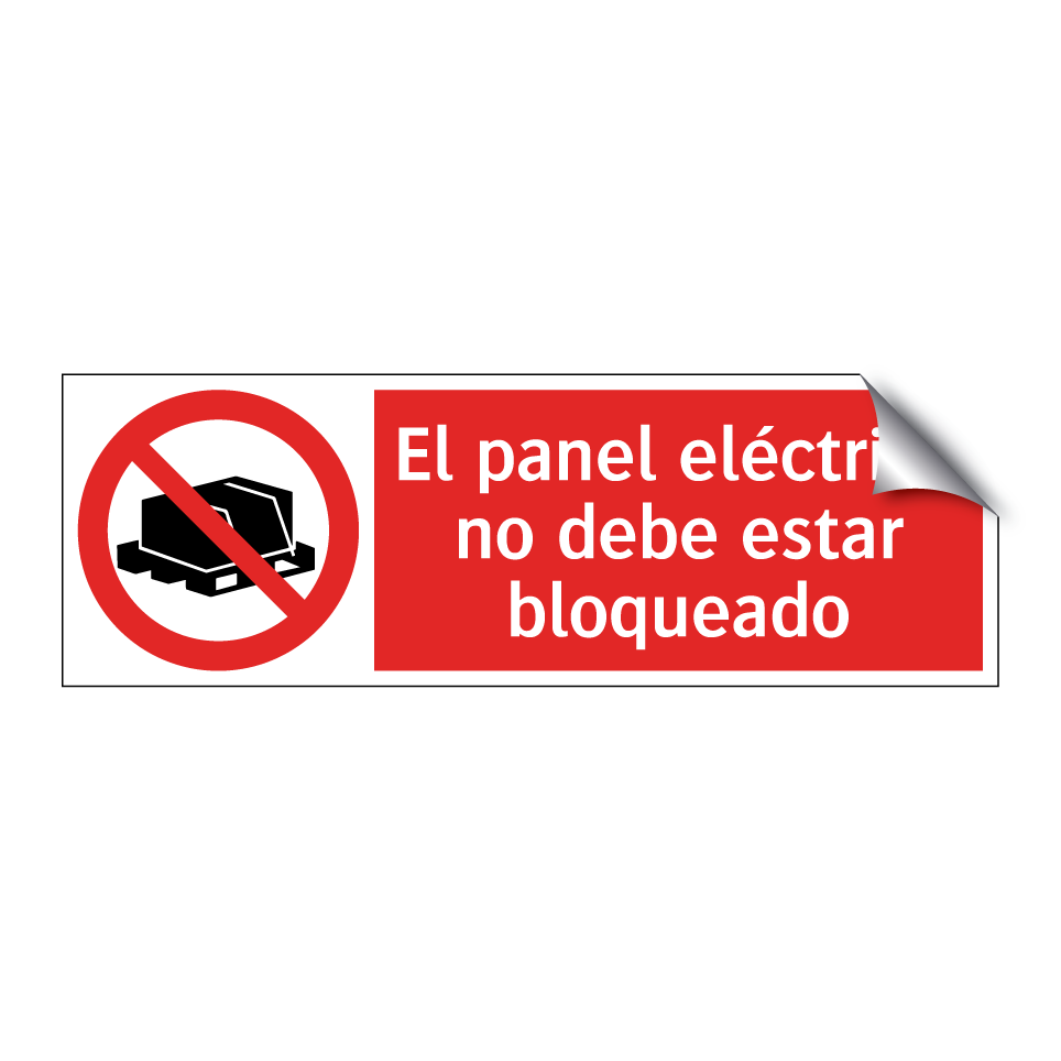 El panel eléctrico no debe estar bloqueado