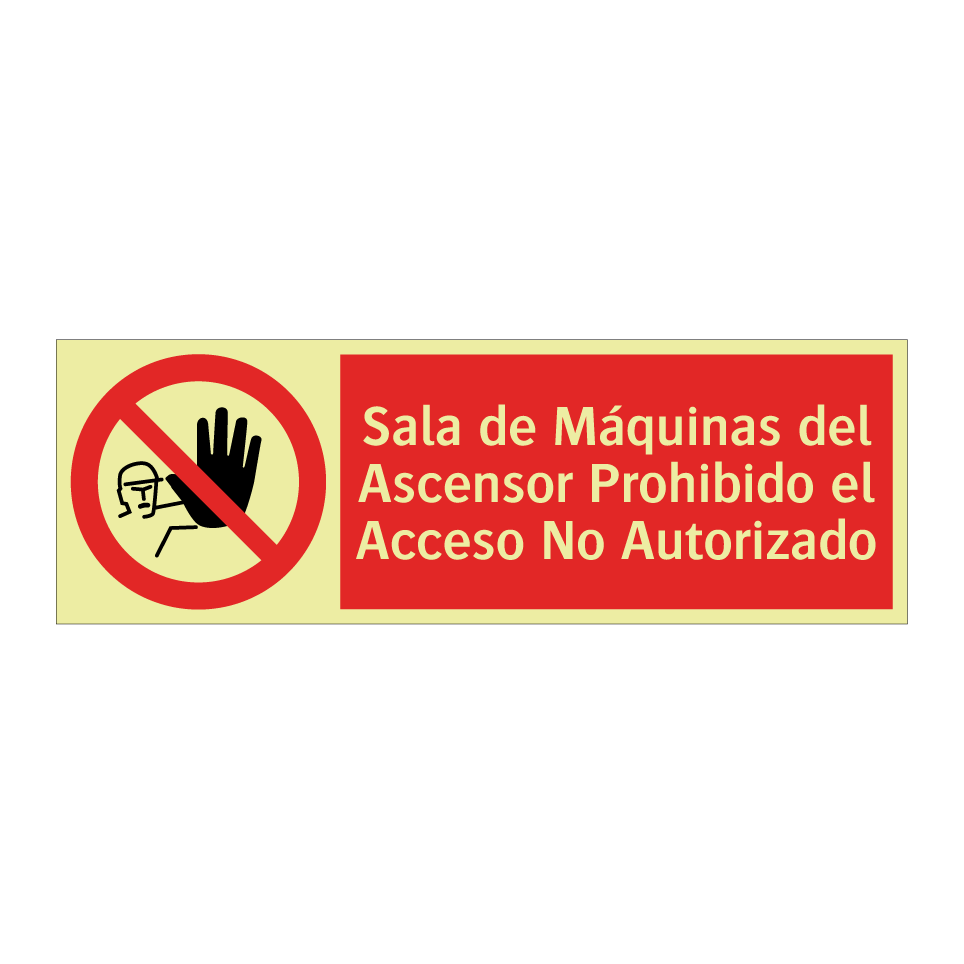 Sala de Máquinas del Ascensor Prohibido el Acceso No Autorizado