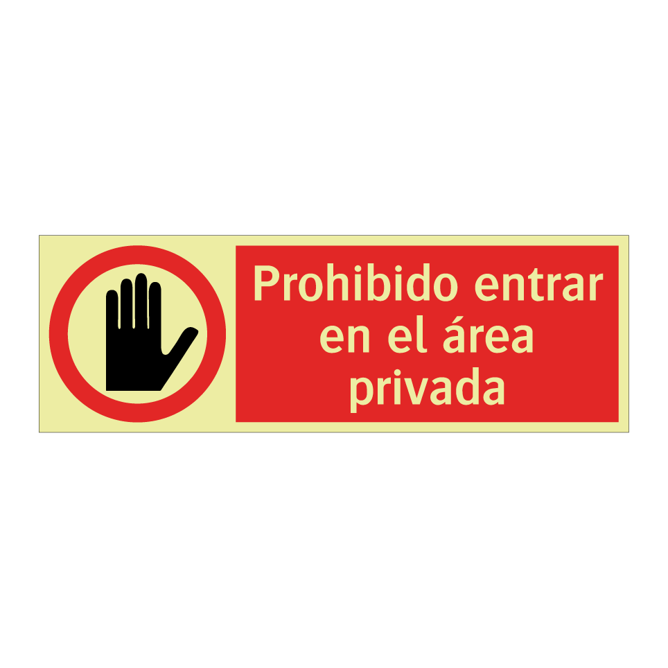 Prohibido entrar en el área privada