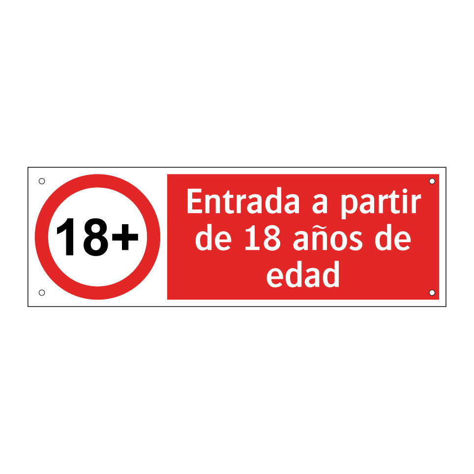 Entrada a partir de 18 años de edad