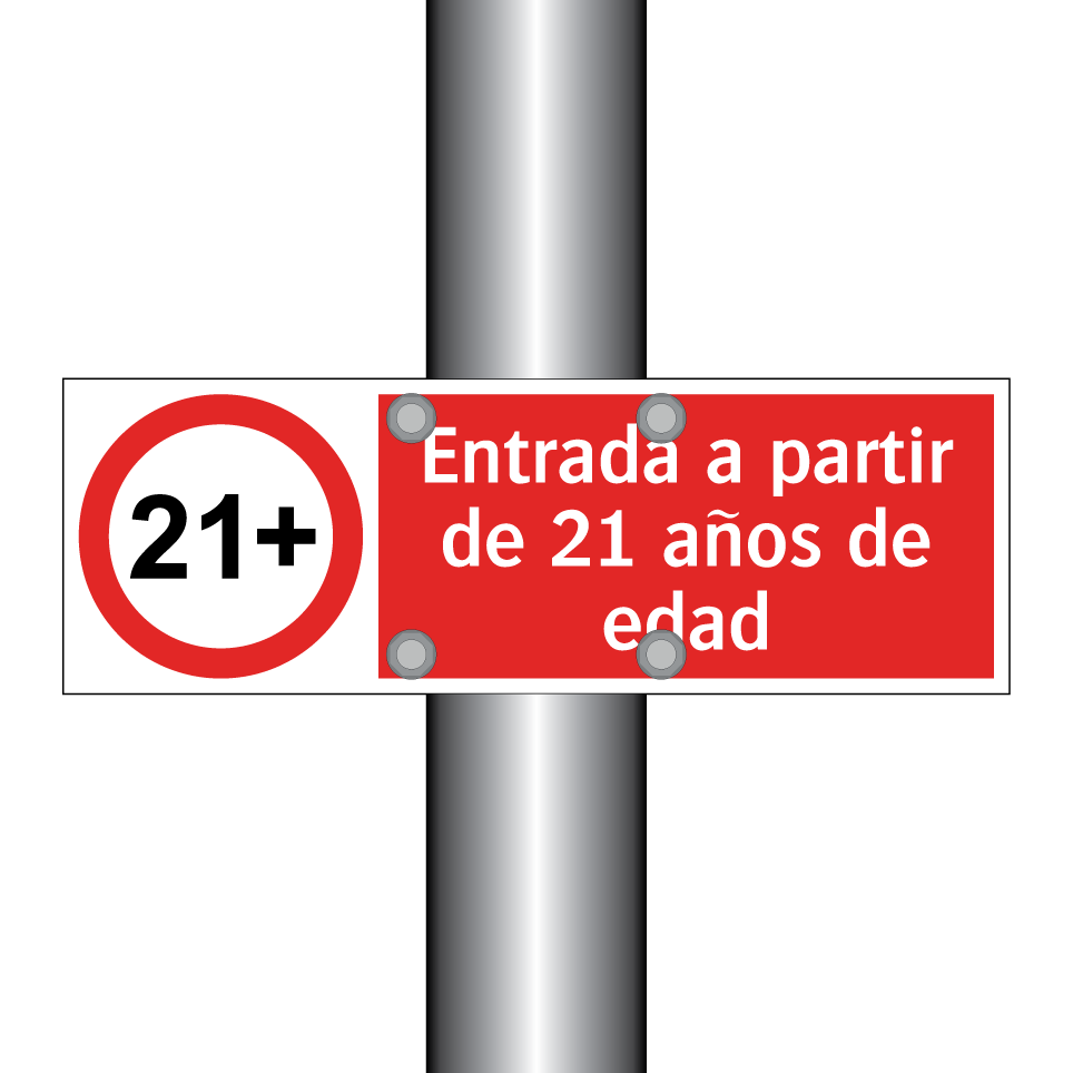 Entrada a partir de 21 años de edad