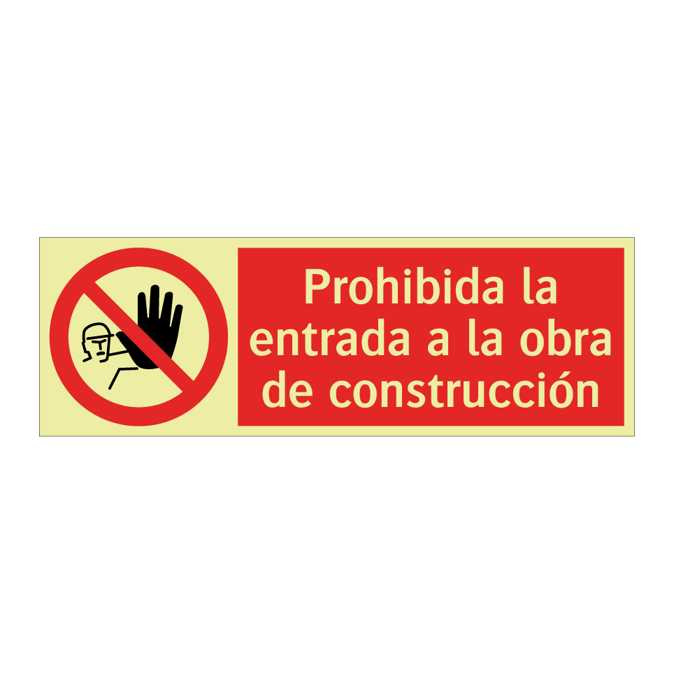 Prohibida la entrada a la obra de construcción