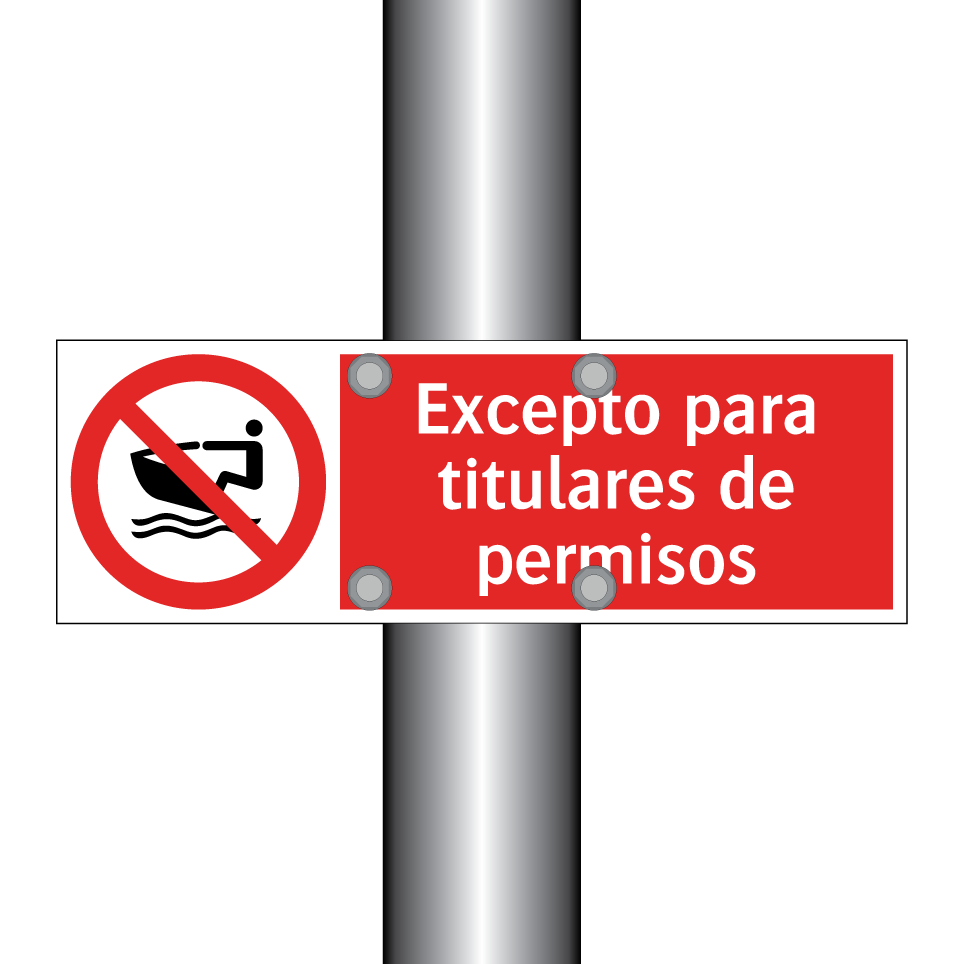 Excepto para titulares de permisos