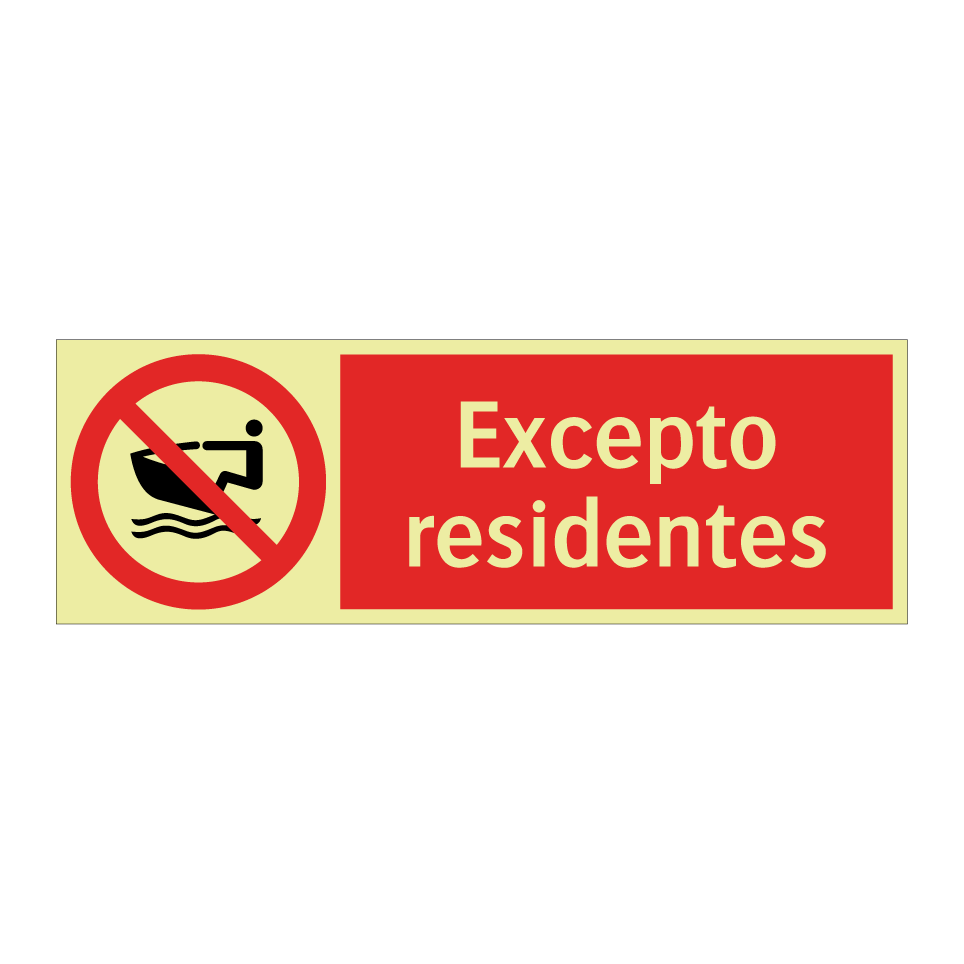 Excepto residentes